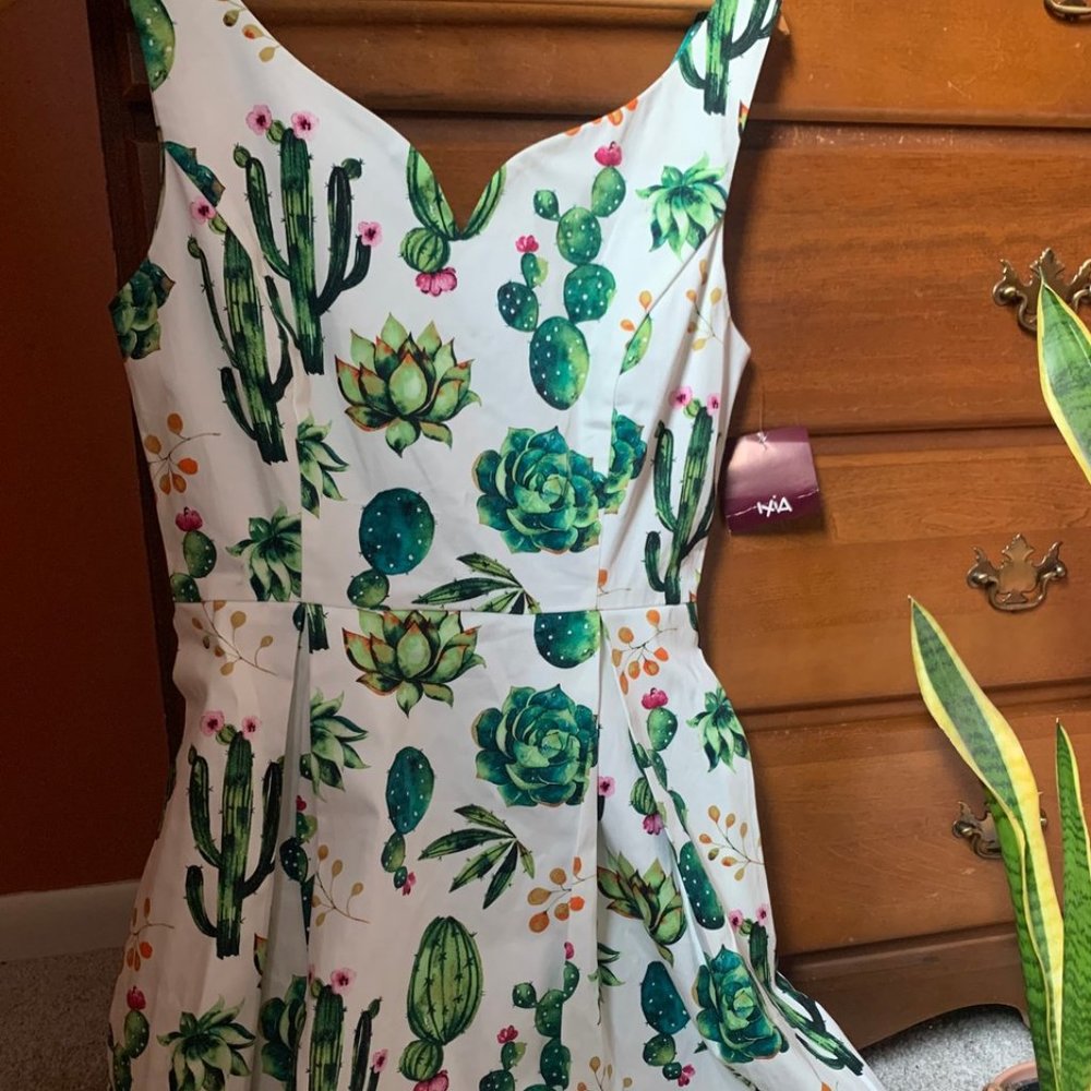 Cactus cocktail dress